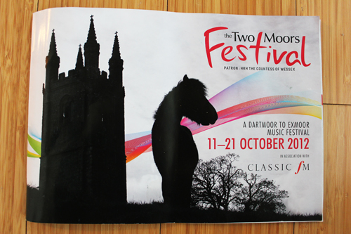 Two Moors Festival brochures over the years